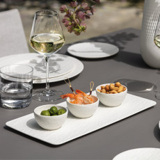 Villeroy & Boch Manufacture Rock blanc Set med 4 dipskålar
