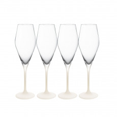 Villeroy & Boch Manufacture Rock blanc Champagneglas set, 4 st.