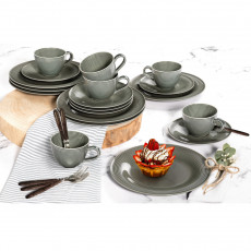 Seltmann Weiden Beat Perlgrau Kaffeset 18 delar