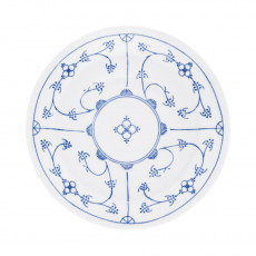 Kahla Blau Saks - Indisch Blau - Strohblumenmuster Sopptallrik 22 cm