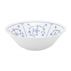 Kahla Blau Saks - Indisch Blau - Strohblumenmuster Skål d: 21 cm / h: 6,8 cm