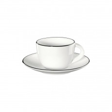 ASA SELECTION A Table Ligne Noire Espressokopp med fat 0,07 L