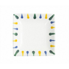 Gmundner Keramik Buntgeflammt Snackskål 11x11x2,8 cm