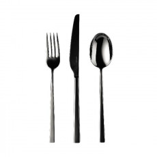 Sambonet Linea Q - Edelstahl / PVD schwarz Bestickset 24 delar