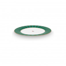 Pip Studio Love Birds Emerald-Green Brotteller streifen 17 cm