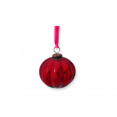 Pip Studio Love Birds Dark Red Weihnachtskugel Glas Rot 10 cm