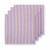 Pip Studio Stripes Lilac Textilservietten Set 4-tlg. 40x40cm