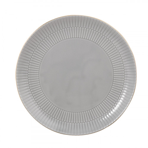 Seltmann Weiden Amina Silbergrau Goldrand Yemek tabağı yuvarlak 27,5 cm