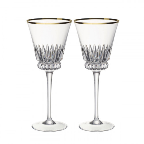 Villeroy & Boch Grand Royal Gold 2 parçalı beyaz şarap kadehi