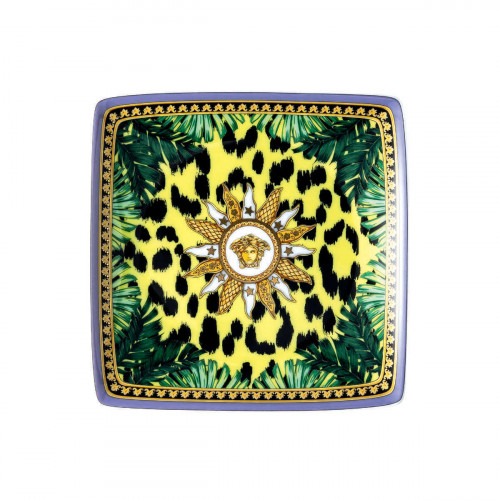 Rosenthal meets Versace Jungle Animalier Kare düz tabak 12 cm