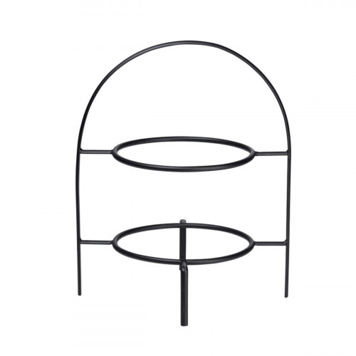 ASA SELECTION A Table Ligne Noire Dessert tabağı için iki katlı etajer d: 21 cm / h: 28 cm