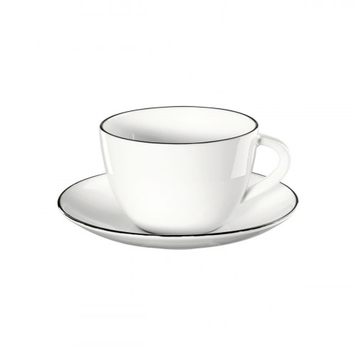 ASA SELECTION A Table Ligne Noire Fincan / altlıklı çay bardağı 0,20 L