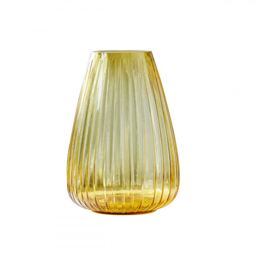 Bitz Kusintha - Glas amber Vase 22 cm