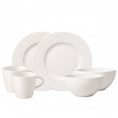 Villeroy & Boch Manufacture Rock blanc Kahvaltı seti 6 parça