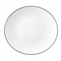 Seltmann Weiden Modern Life Black Line Oval servis tabağı 30,2x27,7x3,4 cm