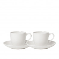 Villeroy & Boch For Me Weiß Espresso Seti 2 Kişilik 4 Parça.