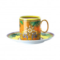 Rosenthal meets Versace Jungle Animalier Kahve üst fincanı 0,23 L ile kahve alt tabağı 16 cm 2 parça.