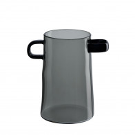 ASA Rayu Glass Vase Grey 17 cm