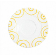 Gmundner Keramik Gelbgeflammt Kahve fincanı Gourmet d: 16 cm