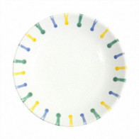 Gmundner Keramik Buntgeflammt Çorba tabağı Cup d: 20 cm / h: 4,4 cm