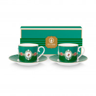 Pip Studio Love Birds Emerald-Green Cappuccinotasse Set 4-tlg. 0,25 L