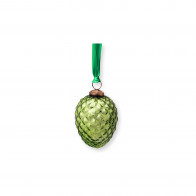 Pip Studio Love Birds Dark Green Weihnachtskugel Glas Tannenzapfen Hellgrün 10 cm