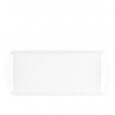 Seltmann Weiden Amina Weiß Dikdörtgen kek tabağı 35x15,5 cm