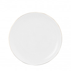 Seltmann Weiden Amina Weiß Goldrand Kahvaltı tabağı yuvarlak 22,5 cm