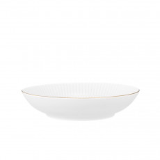 Seltmann Weiden Amina Weiß Goldrand Çorba tabağı yuvarlak 21 cm