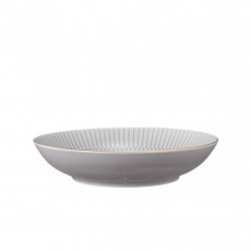 Seltmann Weiden Amina Silbergrau Goldrand Çorba tabağı yuvarlak 21 cm