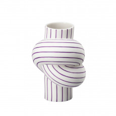 Rosenthal Miniaturvasen Vase Node Stripes Plum 12 cm
