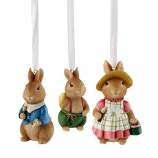 Villeroy & Boch Spring Fantasy 3 parçalı asılı tavşan seti