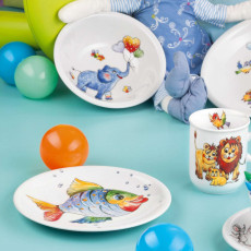 Seltmann Weiden Compact Kindersets Çocuk Seti Renkli Hayvan Dünyası 3 parçalı