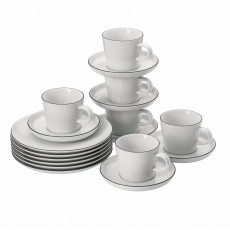 Thomas Cucina Colori Black 18 parçalı kahve seti