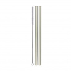 Eisch Gentleman Temizlik Fırçası ile Gri Cam Pipet Seti 2 parça - Hediye Kutusunda l: 20 cm / d: 9 mm