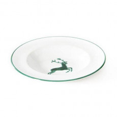 Gmundner Keramik Grüner Hirsch Çorba tabağı Gourmet d: 24 cm / h: 4 cm