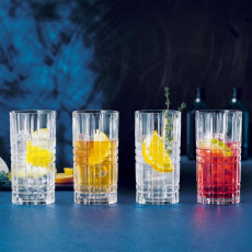 Nachtmann Square Longdrink Bardak Seti 4 parça 0,44 L