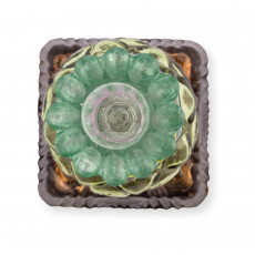 Pip Studio Lily & Lotus Kerzenständer Glas Perlen Grün 23,5 cm