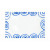 Gmundner Keramik Blaugeflammt Dikdörtgen plaka 30x20x2,5 cm