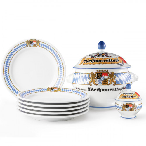 Seltmann Weiden Compact Bayern 8-piece white sausage set