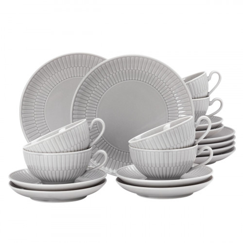 Seltmann Weiden Amina Silbergrau Tea set 18-piece small 18-piece