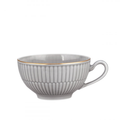 Seltmann Weiden Amina Silbergrau Goldrand Teacup 0,14 L