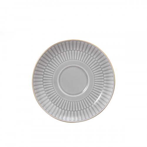 Seltmann Weiden Amina Silbergrau Goldrand Small combo saucer 12 cm