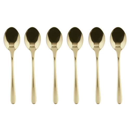 Sambonet Taste - Edelstahl / PVD Champagner Set of 6 coffee spoons