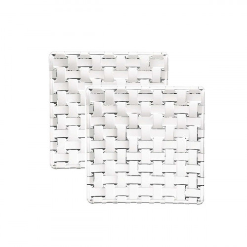 Nachtmann Bossa Nova plate square glass set 2 pcs.