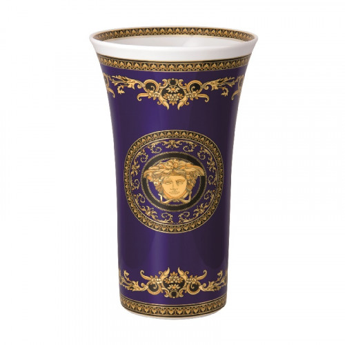 Rosenthal meets Versace Medusa blue Vase 34 cm