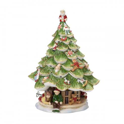 Villeroy & Boch Christmas Toys Memory Large Christmas tree with children - including music box 'Oh Tannenbaum' 30 cm