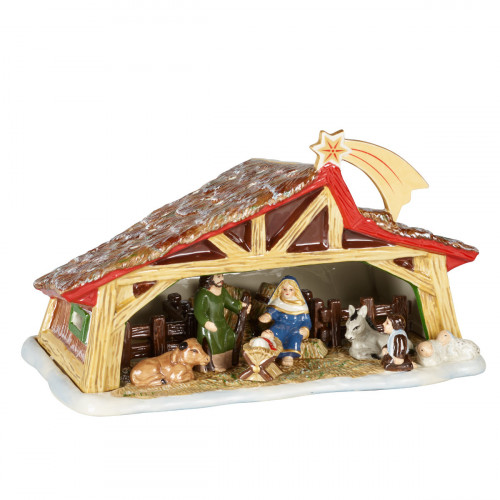 Villeroy & Boch Christmas Toys Memory Crib - with 2 tealights 27x16x16 cm