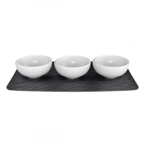 Villeroy & Boch NewMoon Weiß Set of 4 dip bowls 0.11 L