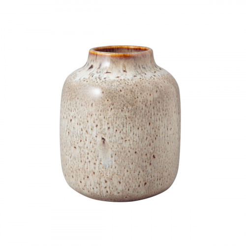like. by Villeroy & Boch Lave Home Small beige Nek vase h: 15.5 cm